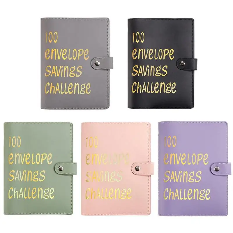 

Financial Wellness Kit Money Saving Binder with 100 Envelopes Budget Book and Envelope Storage for a Thriving Savings Challenge