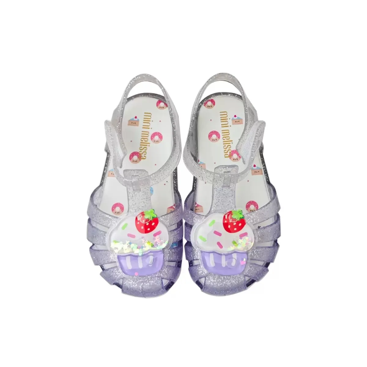 Mini Melissas Girl Crystal Jelly Shoes 2025 Fashion Kids Princess