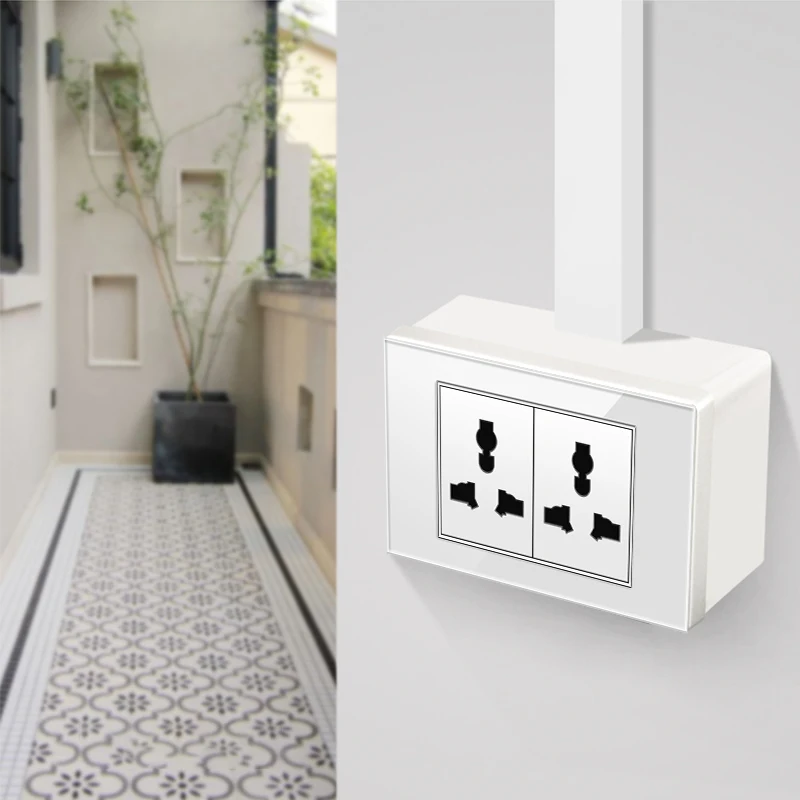 118 Type Surface Mounting Box Wall Switch Socket Bottom Installation Box Back Junction 120*74mm