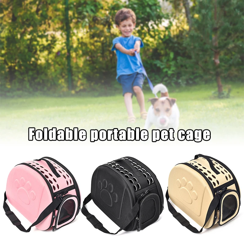 

2 In1 Pet Cat Carrier Portable Bag With Handle Shoulder Strap Space Capsule Folding Breathable Pet Bag For Outdoor Travel