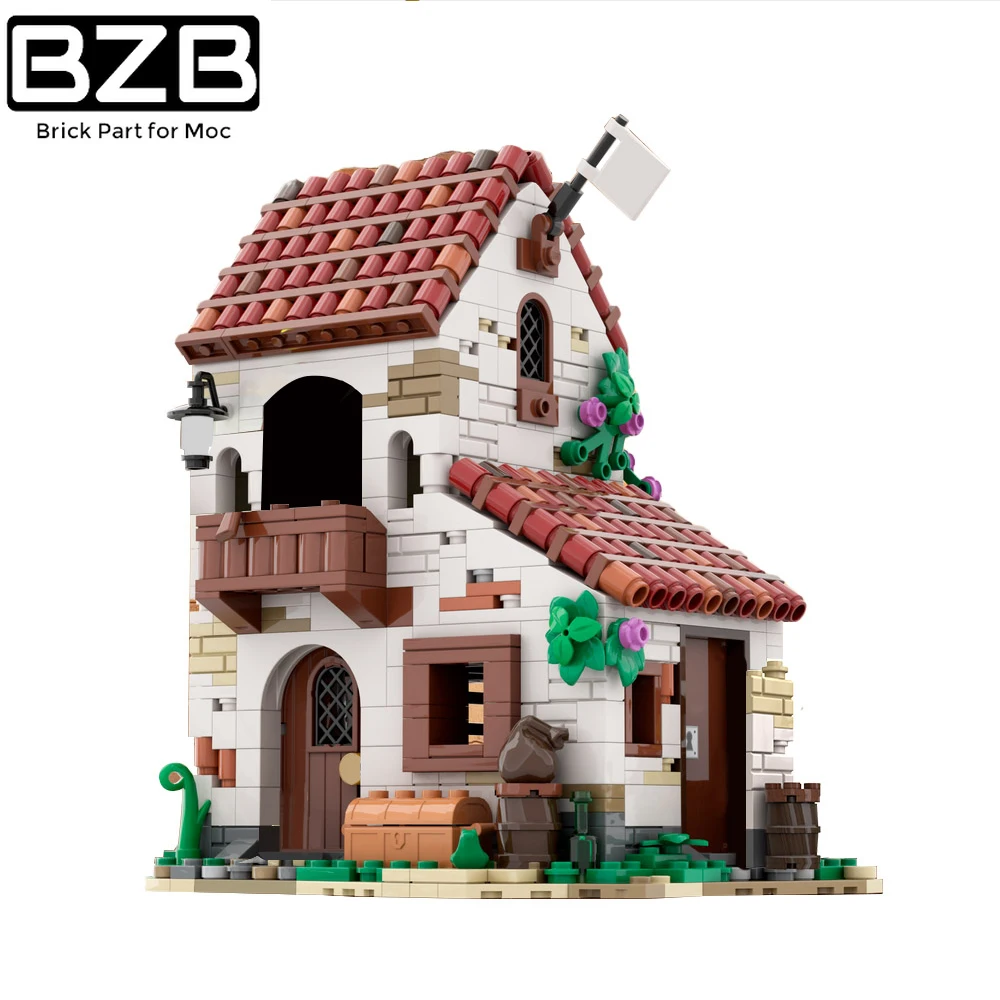 Moc Pirate Island Imperial Defense Outpost Barracuda Bay Imperial Soldier Home Block Set Eldorado Fortress Galleon Brick Toy