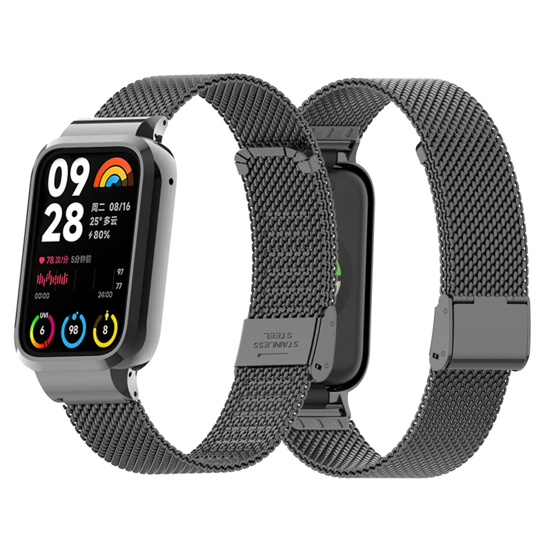 

Защитный чехол для Mi Band 8 Pro, металлические браслеты для Xiaomi mi band 7 pro, ремешки для часов, защитный чехол, бампер, рамка