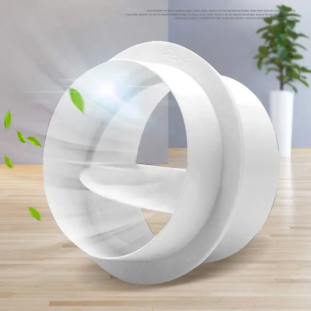 80-150mm PVC Round Pipe Draft Blocker Backdraft Damper One Way ventilation fan air duct Check Valve Kitchen Ventilation Grill 1