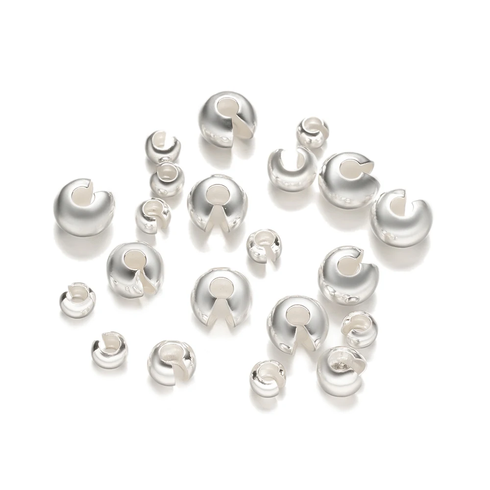 Stopper a clip in argento Sterling, tondo, a forma di rosa, per braccialetti in stile europeo
