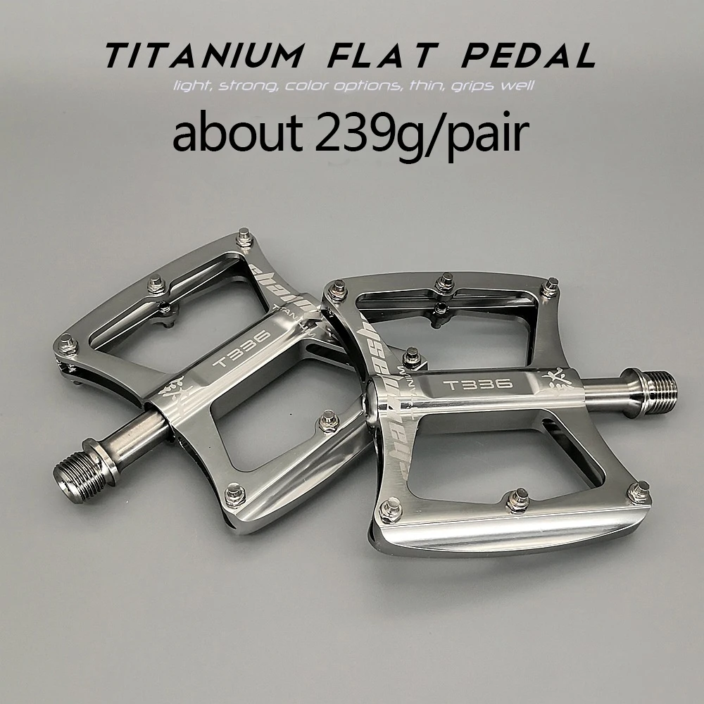 Titanium Lightest Bicycle Pedals Ultralight Titanium Bearings