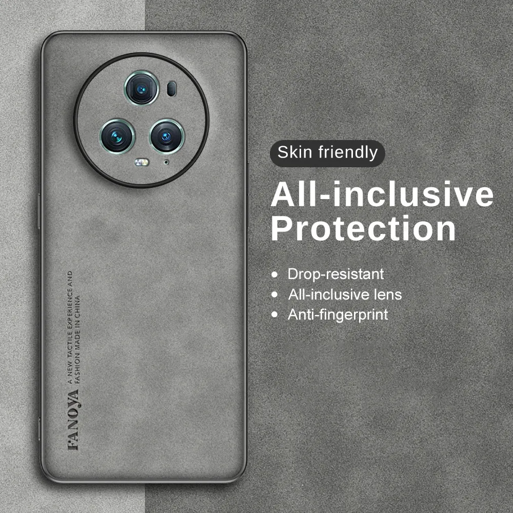 Luxury Lambskin Leather Case For Honor Magic5 Pro 5G PGT-AN10 6.81\