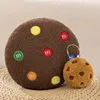 Real life Chocolate Cookies Biscuit Shape Plush Toy Pendant Soft Creative Key Chain Bag Decor Doll Lovely Christmas Gift 6