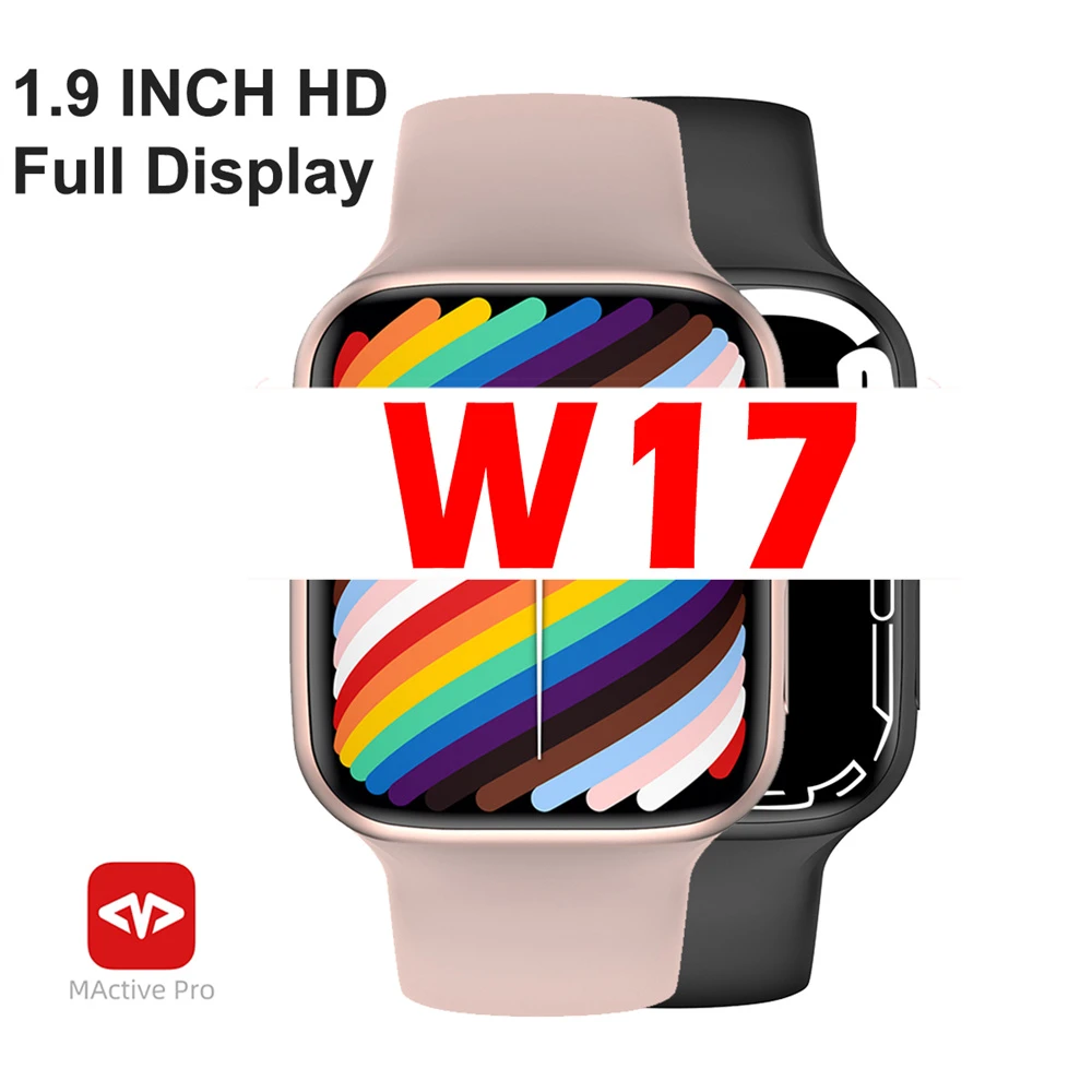 IWO W17 Smartwatch 1.9inch Full Display Smart Watch Series 7 45MM Bluetooth Call Heart Rate Tracker Sleep Tracker PK W27 W37