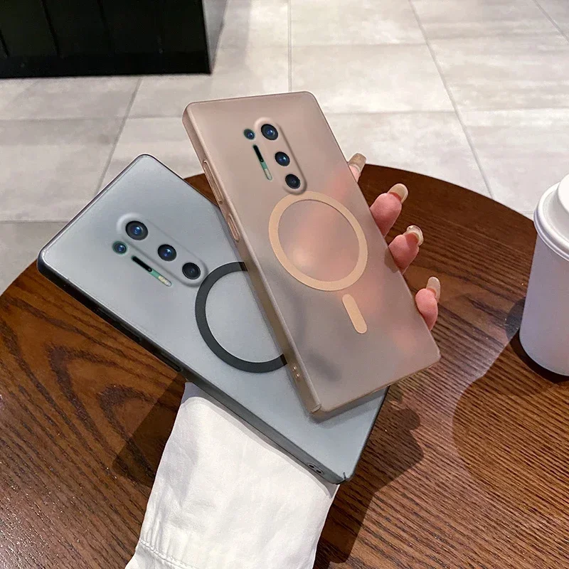 MagSafe-Enabled Matte Luxury Phone Case with Magnetic Wireless Charging Compatibility