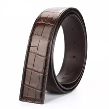 

Men's Crocodile Belly Business Leisure Cinto Masculino Couro Mens Belts High Quality Luxury Brand Designer Belts Free Shipping