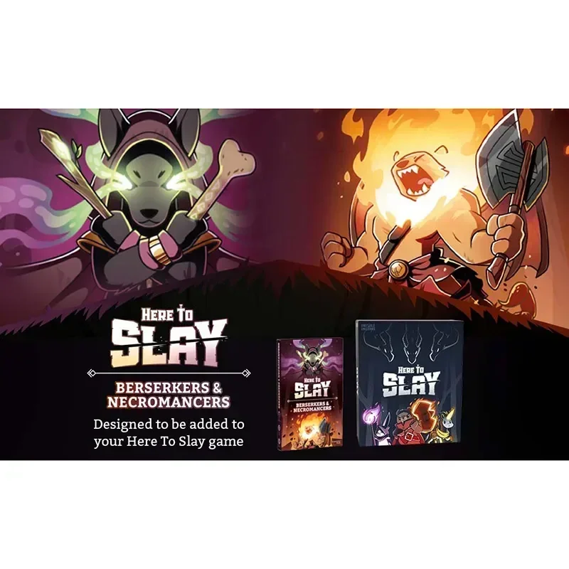 Here to Slay Berserker & Necromancer Expansion Pack-Designed to be Added Your Here Slay Base Game