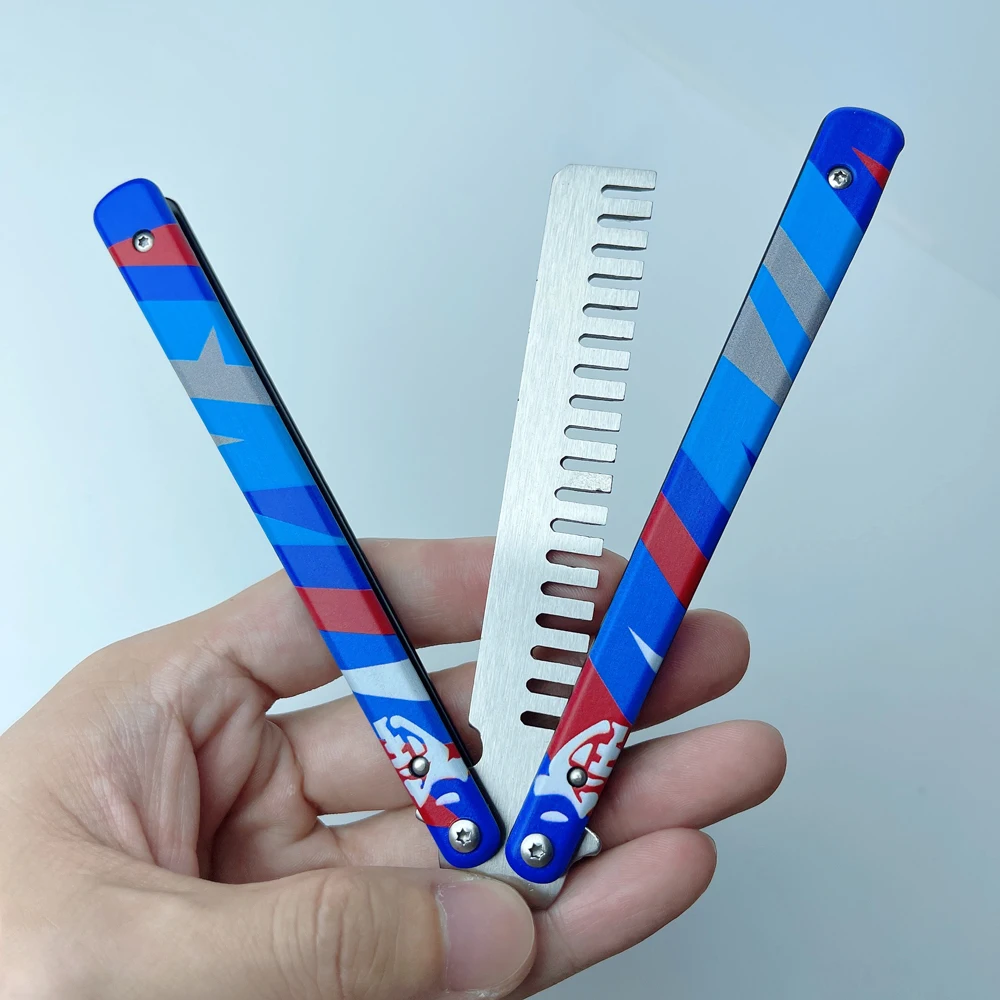 23 cm (9.05 inches) VALORANT Game Peripheral Weapon Toy YORU Butterfly Comb Knife Trainer Metal Model Non-Sharp Rust-Proof game weapon toy
