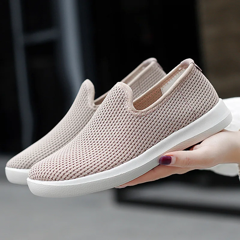 Cloth Shoes Women Summer Breathable Large Size Soft Sole Set Foot Casual Shoes Shoes Sports Shoes White Shoes Women