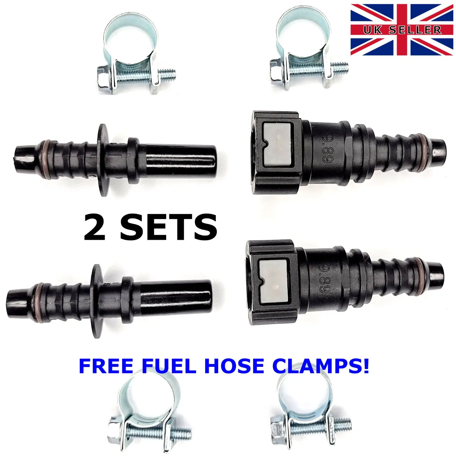 8mm 10mm Car Motorcycle Black Fuel Line Hose Coupler Quick Release Connector Black Motorcycle Part
