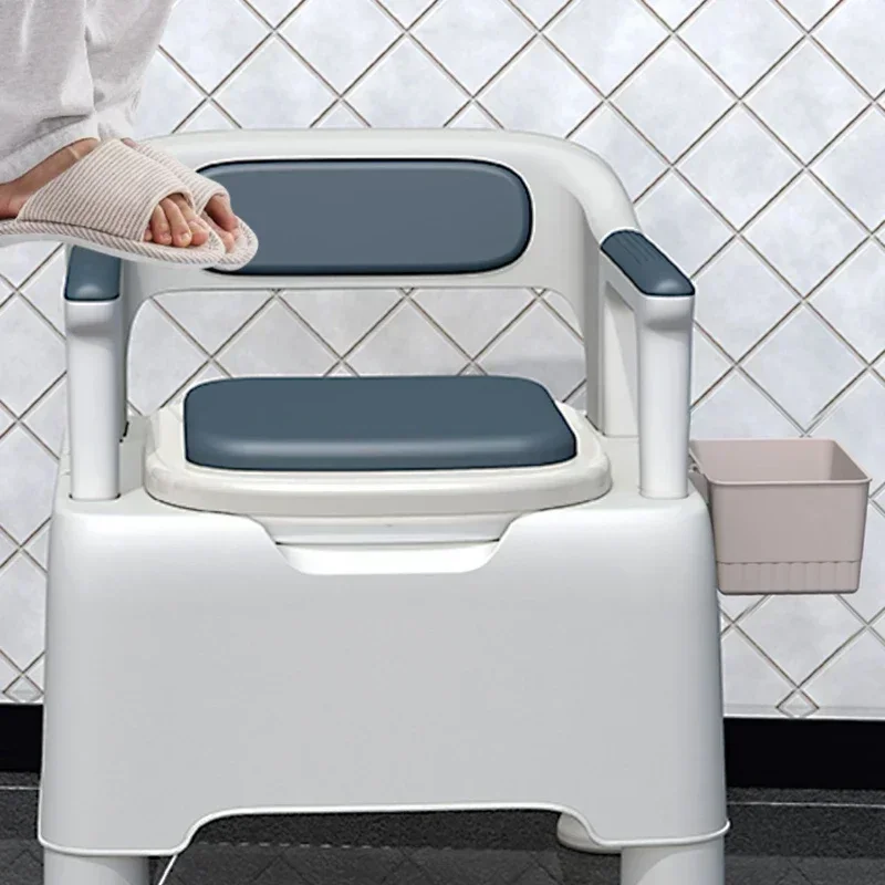 Portable Elderly Toilet Chair - Household Removable Toilets, Easy Clean, Convenient Backrest, Portable Toileting Solution 6