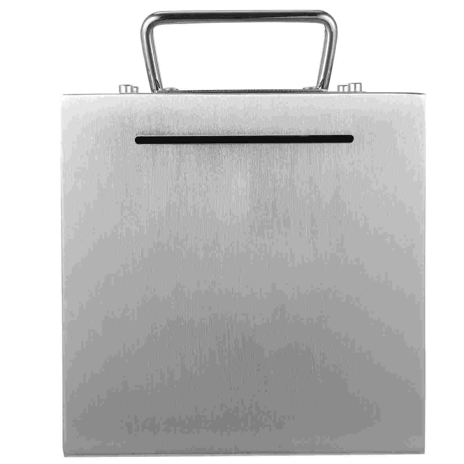 

Stainless Steel Money Box Stainless Steel Piggy Bank Metal Saving Pot for Adults