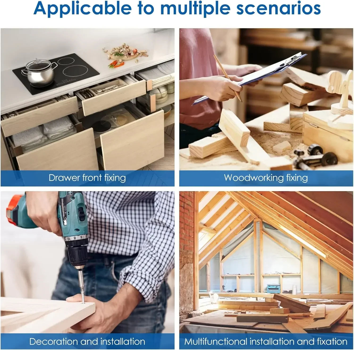 Adjustable C Clamp Cabinet Hardware Jig for Installing Knobs, Pulls, and Handles in Woodworking Projects
