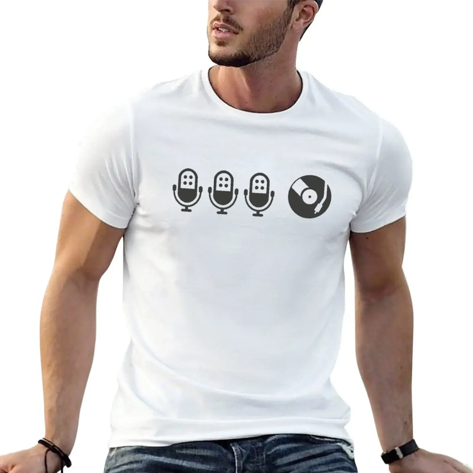 

3MCs _amp_ 1DJ T-Shirt boys whites boys animal print sweat men clothings