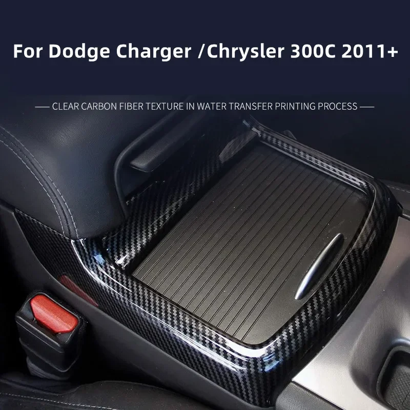 

Отделка держателя стакана для воды для Dodge Charger /Chrysler 300C 2011 + ABS красное углеродное волокно