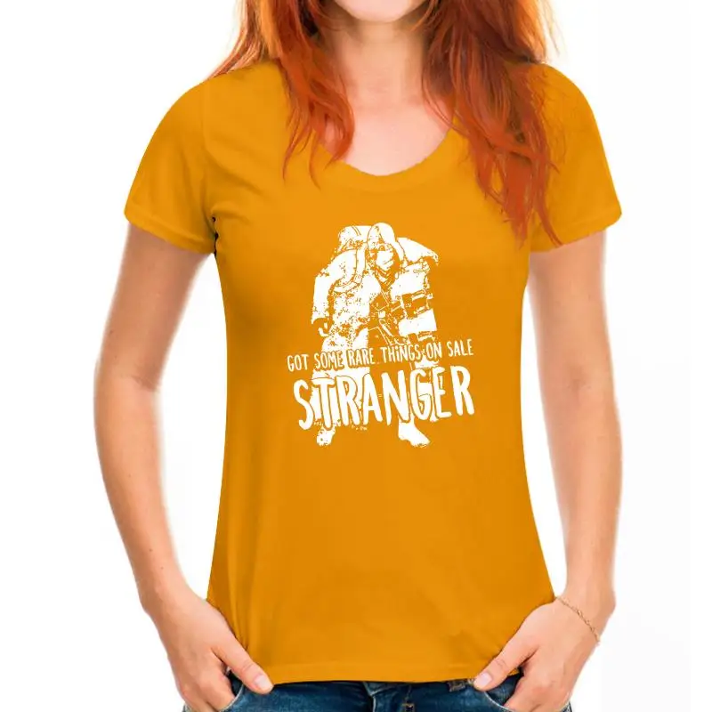 thumbnail image 1 of Conseguí algunas cosas raras en oferta, camiseta negra para hombre de Stranger, camiseta de estilo popular para hombre, camiseta superior, camisetas de color sólido, TALLA GRANDE, 1 of 5