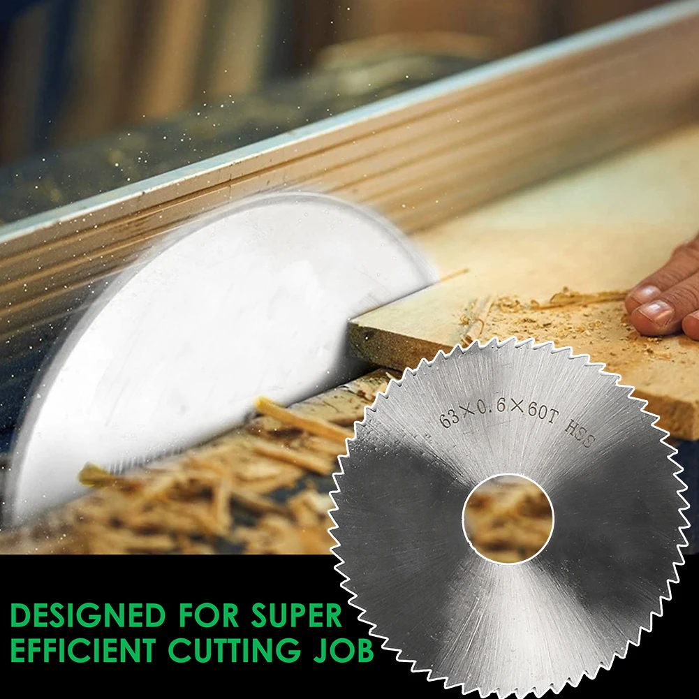 цена 63mm Saw Blade Steel Circular Wheel Cutting Disc DIY Table Saw Circular For Cutting Wood Plastic Copper Metal Fast Cutting Tool
