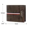 2023 New Short Men Wallets Slim Card Holder Male Purses Luxury PU Leather Coin Pocket High Quality Small Men's Wallet 2