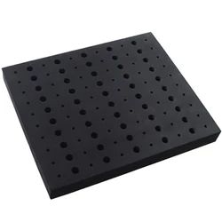 110 furos roteador bit bandeja titular de armazenamento para 1/4 Polegada 1/2 Polegada shank fresas brill bits organizador