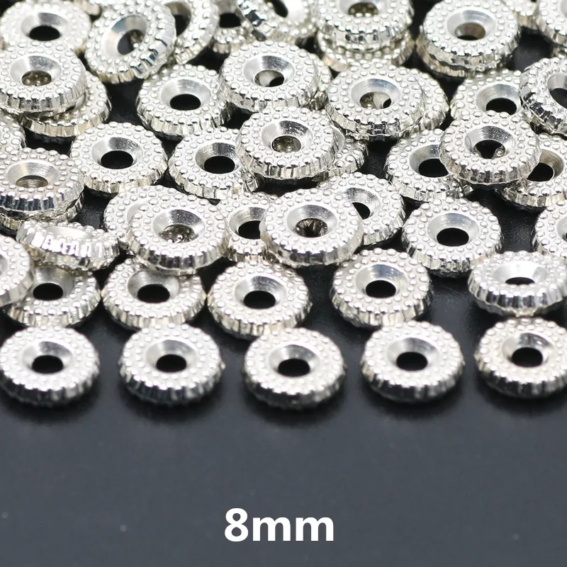 Versatile CCB Charm Spacer Beads - 100pcs Flat Round