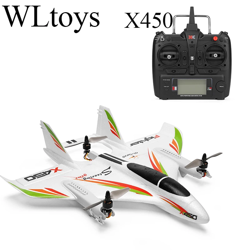 GoolRC X450 Avião de Controle Remoto 2.4G Design, Branco, Idade