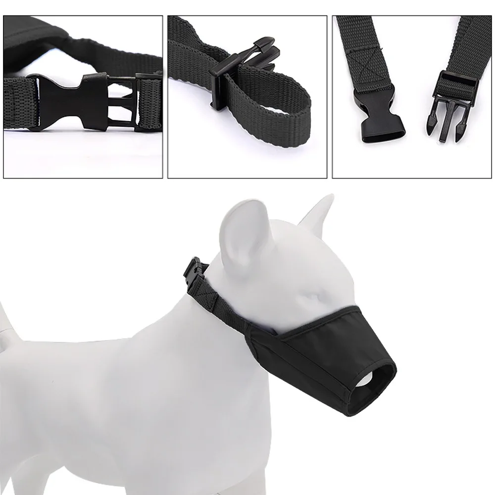 7 Sizes Pet Dog Adjustable Mask Bark Bite Mesh Mouth Muzzle Grooming Anti Stop Chewing Pets Accessories For Small Medium Dog