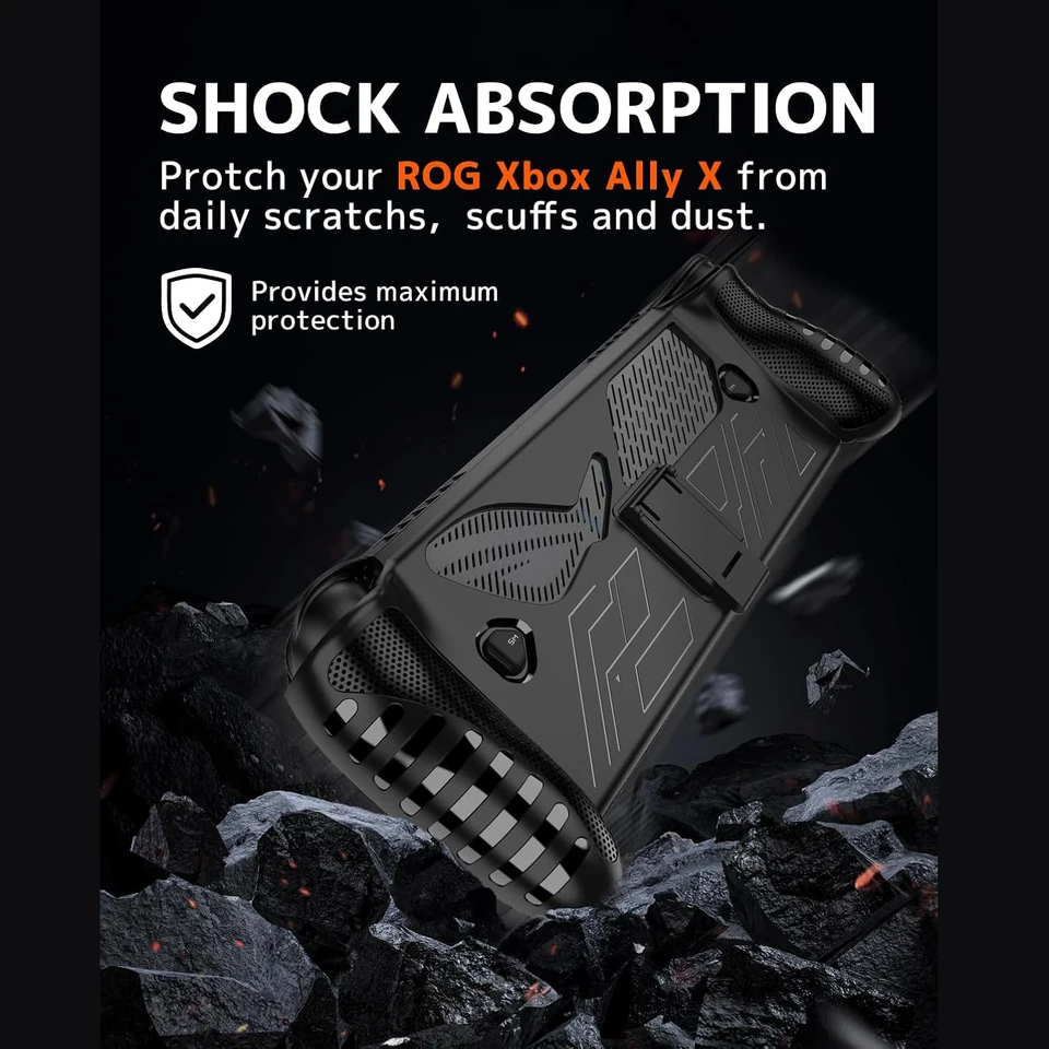 ELECTRO-WEIDEWORLD Cover per ASUS ROG Ally, Ultra Sottile Antiurto Morbido Silicone TPU Custodia Protettiva Case, Nero ELECTRO-WEIDEWORLD Cover per ASUS ROG Ally, Ultra Sottile Antiurto Morbido Silicone TPU Custodia Protettiva Case, Nero