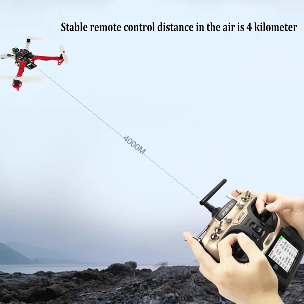 Récepteur RC R9DS M1/M2 avec batterie pour drone FPV