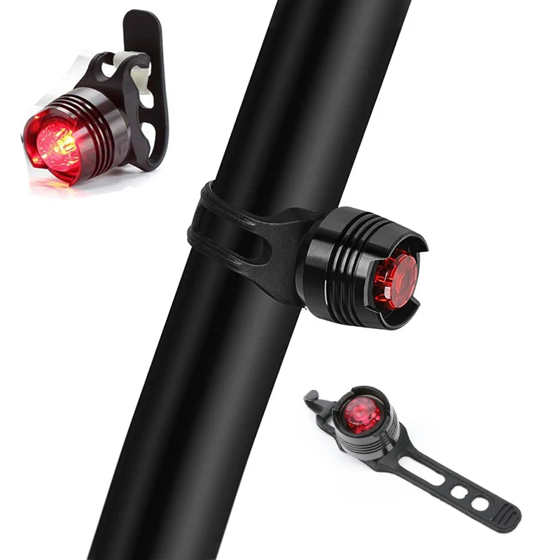 

Rear Bike Tail Light Mini Strap-On LED Micro Bicycle Lights,180 Degree Visibility - Safety on All Sides