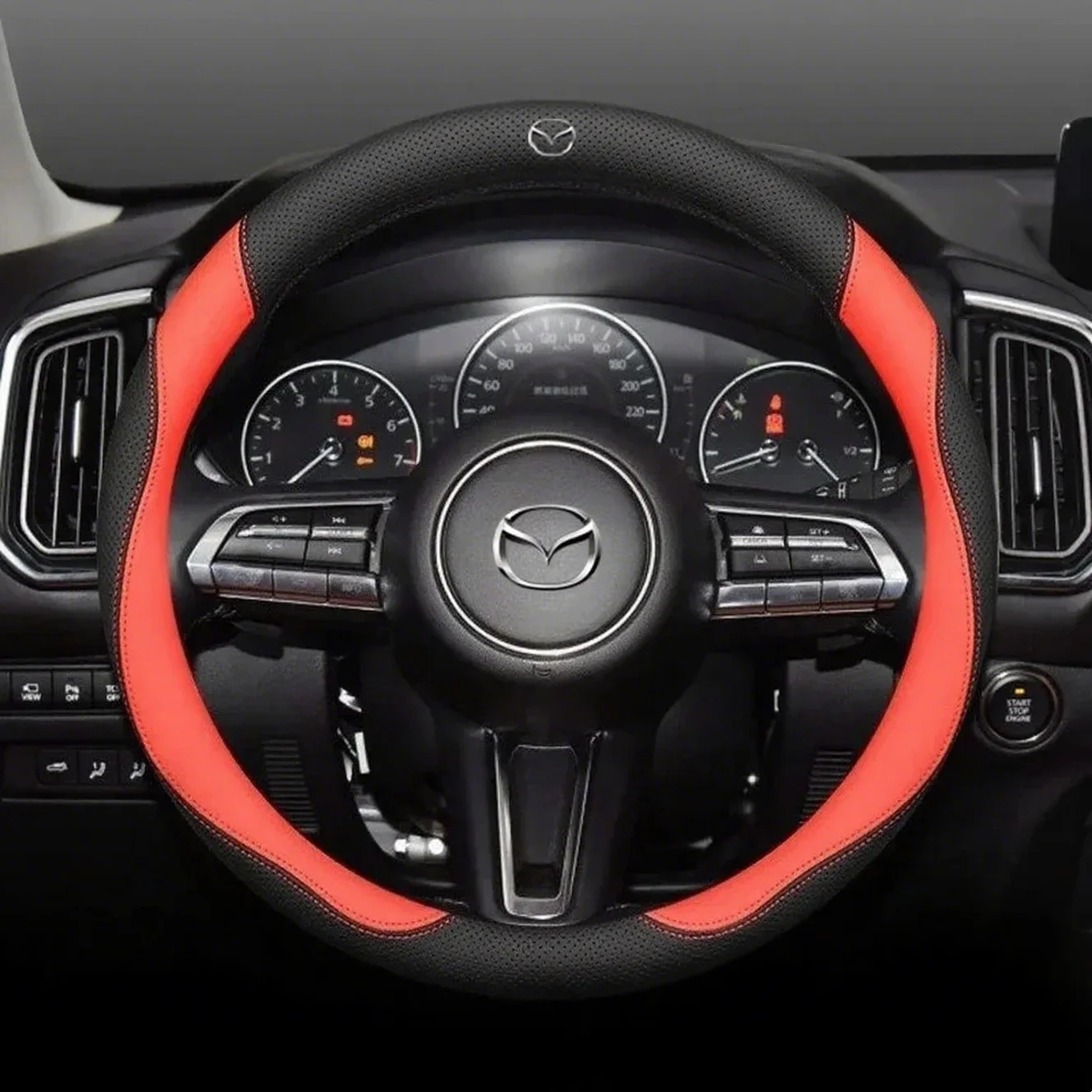 Für Mazda 3 5 6 SKYACTIV Axela Atenza CX30 CX50 CX5 CX7 CX8 CX9 MX5 RX8 BT50 Wildleder Leder Auto Lenkrad Abdeckung Zubehör – Detail 11