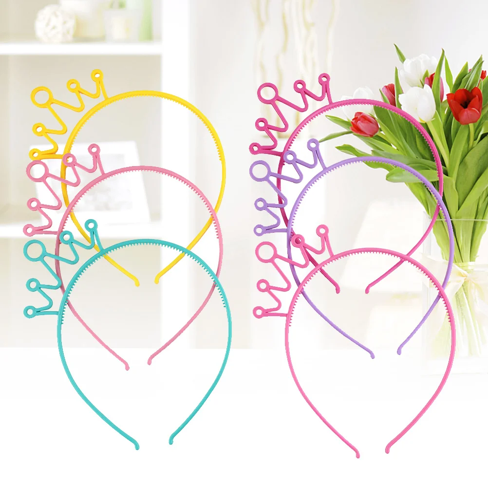 

6pcs Children Headband Kids Headwear Hair Creative Headdress Colorful Headwear for Party Birthday
