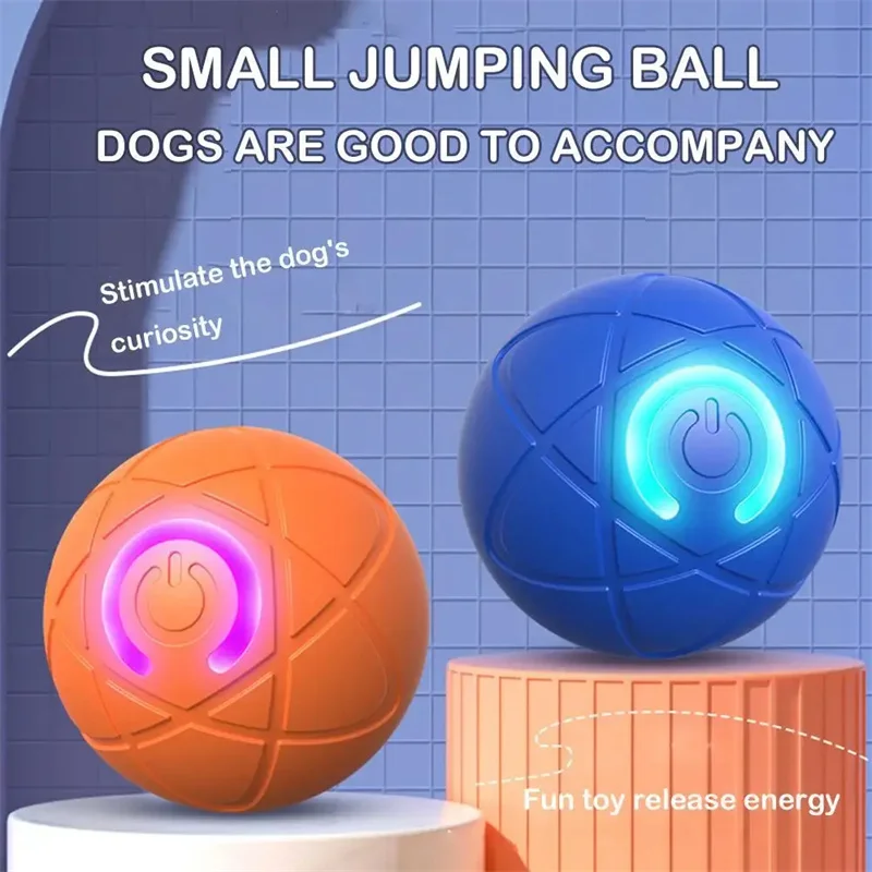 1PC Dog Toy Ball Interactive Rolling Ball Auto Moving Dog Toy Two Modes Rechargeable Automatic Ball Pet Toy Supplies