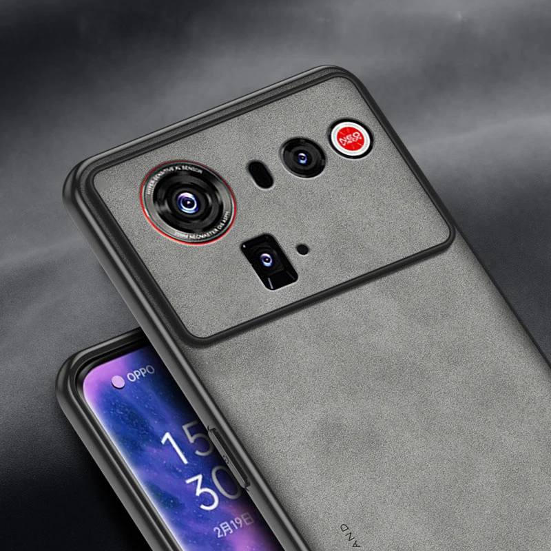 Premium Shockproof Matte Leather Phone Case with Soft Back Cover