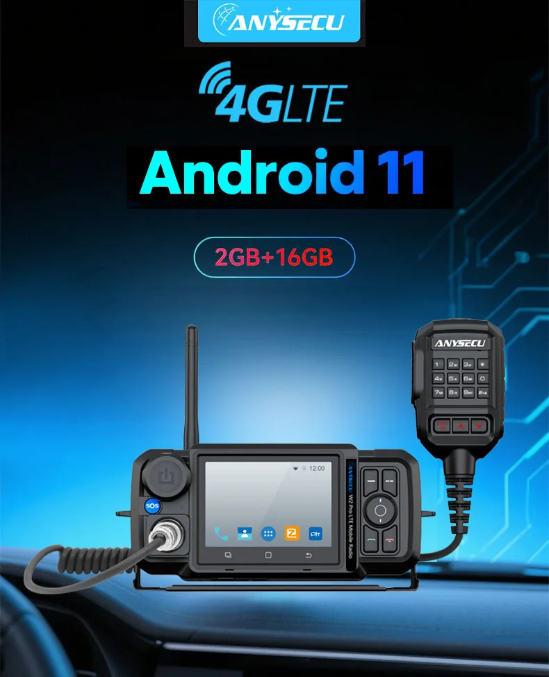 New Zello 4G-W2Pro Unlocked 4G Network Radio Android 11 WIFI Poc Radio work wit