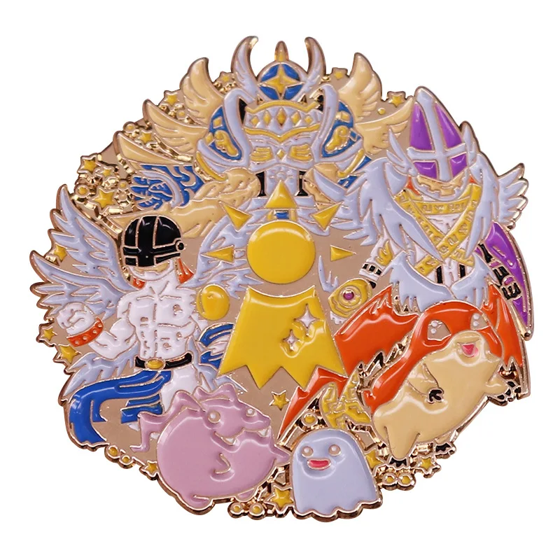 Digimon Adventure Enamel Pins Metal Brooch Enamel Pin Lapel Pins