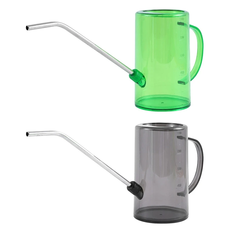 

Лейка с длинным носиком, 1 л, садовый инструмент, разбрызгиватель для внутреннего и открытого сада, патио, растений, цветов, для