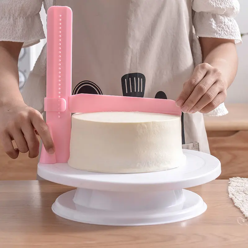 Cake Scraper Adjustable Smoother Fondant Spatulas Cake Edge Smoother Cream Leveling Device DIY Baking Tools Cakes Pastry Spatula cake decorating tools,cake baking tools,cake making tools,cake cutting tools