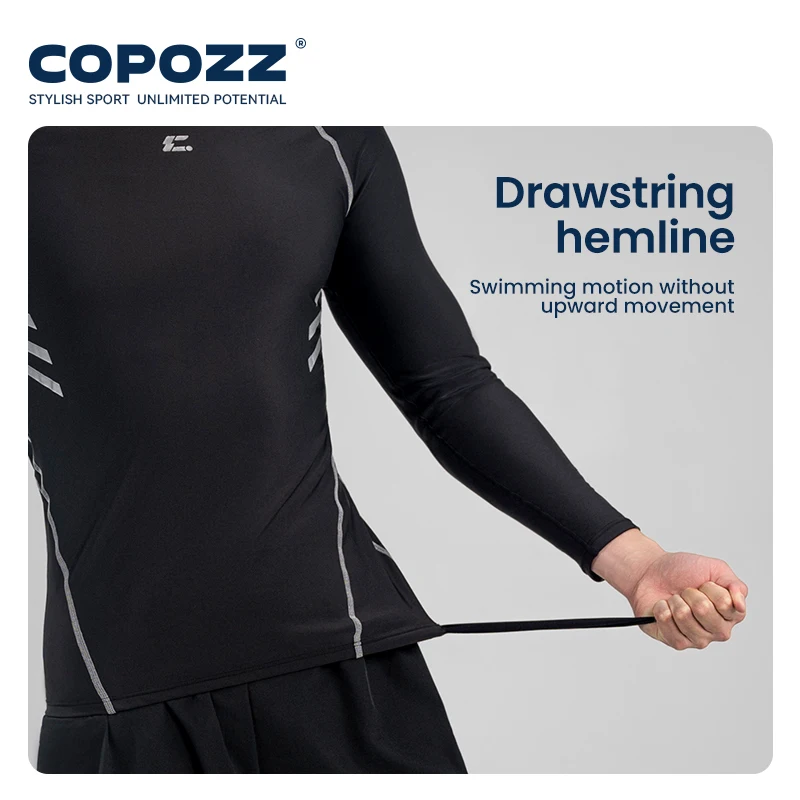 COPOZZ plus size men's swimming trunks shorts long to knee competitive surf training swimsuit male quick dry anti-embarrassment swim trunks swim shorts men swimsuit