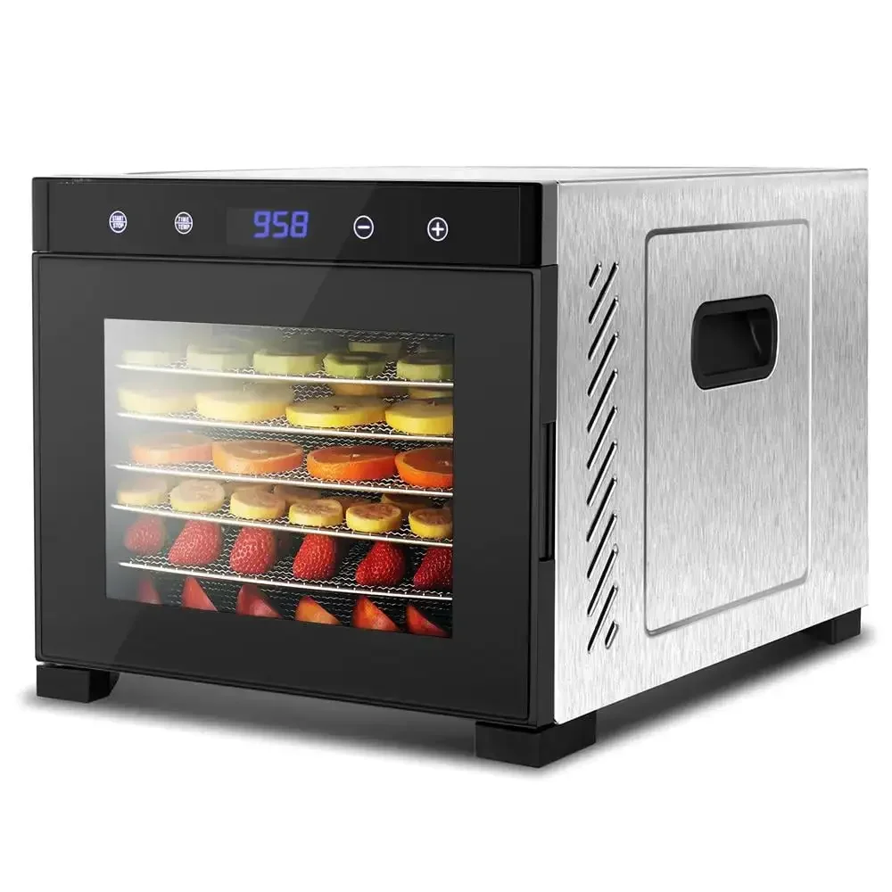 

Electric Countertop Food Dehydrator Machine - 600-Watt Premium Multi-Tier Meat Beef Jerky Maker Fruit/Vegetable Dryer w/ 6