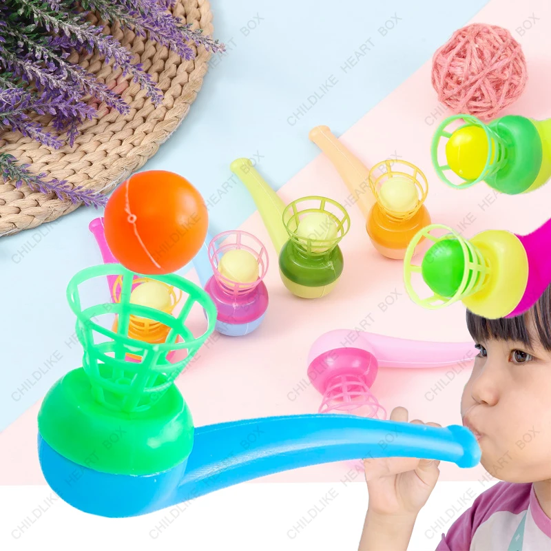 

Suspended Blow Pipe Ball Rod Game Children Balance Training Floating ing Board Family Kids Toy Baby Gift