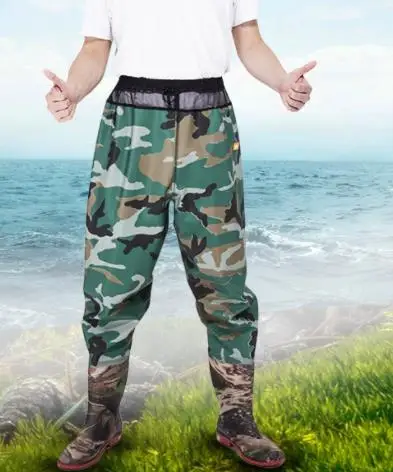 Waist Camo Fishing Waders Pants Men Women Outdoor Hunting - AliExpress