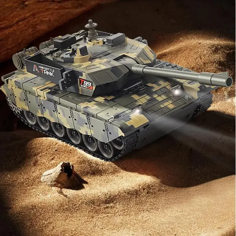 2.4G Remote Control Tracked Tank With Lights 5 11CH Remote Control Armored Vehicle Model Kids Toys Multiplayer Competition Game remote control vehicle remote control tank