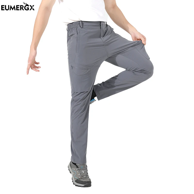 Hiking Pants Men's Summer Hiking Pants Quick-Dry Waterproof Cargo Pants