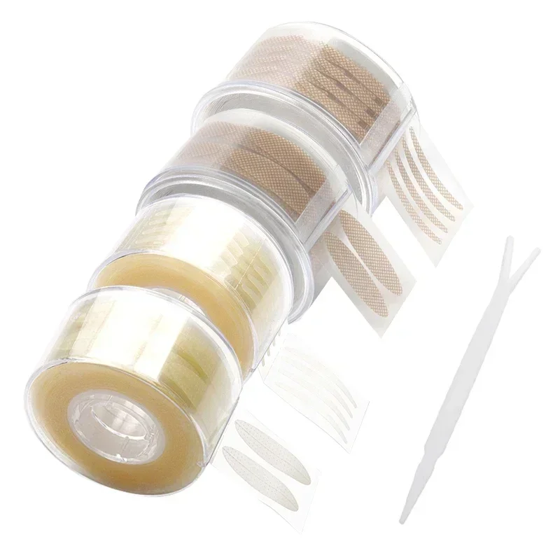 Double Fold Eyelid Tape 600Pcs Eye Lift Strips Double Eyelid Tape Eyelid Stripe Big Eyes Invisible Double Fold Sticker Makeup Tool