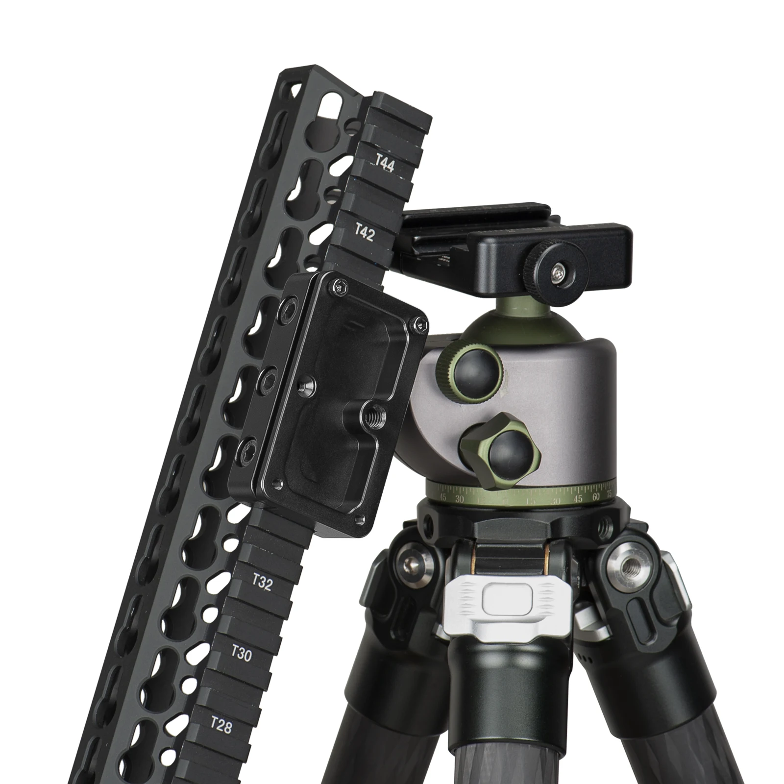 Tripod Adapter Mount Picatinny Arca-Swiss Compatible Rail Plate Anti-slip Slot CNC Machined Aluminum