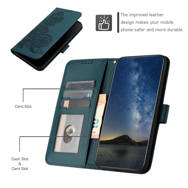 Wallet Leather Flip Emboss Cover For Huawei Y6 Y7 Y9 2019 Y5 2018 Y5P Mate 60 20 10 Pro Lite PSmart Z Nova 3i 4E Magnetic Shell 4